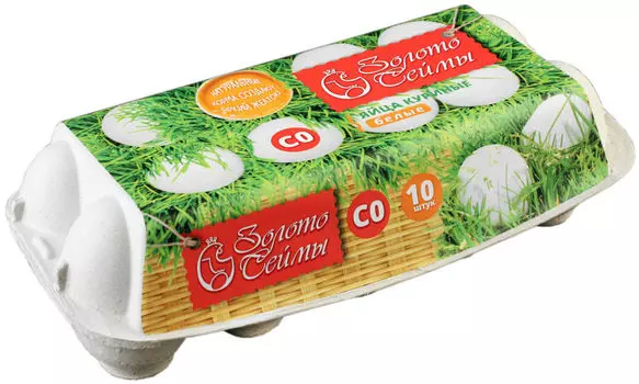 Яйца Золото Сеймы С0 белые 10шт