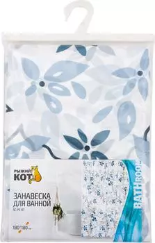 Занавеска для ванны Рыжий кот SC-PE-07 180*180см