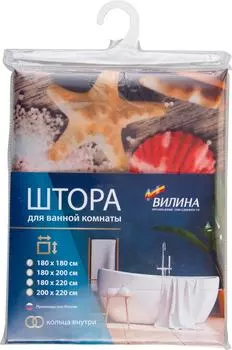 Занавеска для ванны Vanstore 180*180см в ассортименте