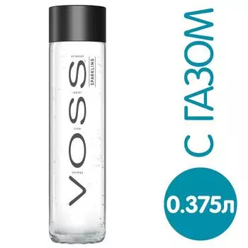 Вода Voss минеральная газированная 375мл