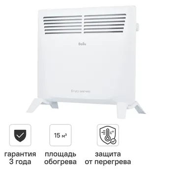 Конвектор электрический Ballu BEC/EZMR-1000 с механическим термостатом 1000 Вт