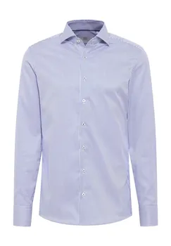 Рубашка SLIM FIT из твила ETERNA, цвет Himmelblau