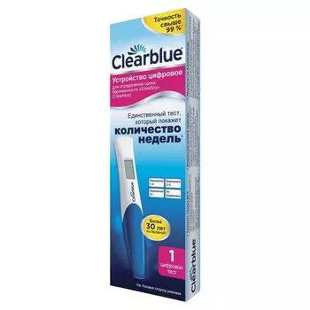 Clearblue Тест на беременность струйный цифровой с индикатором срока 1 шт