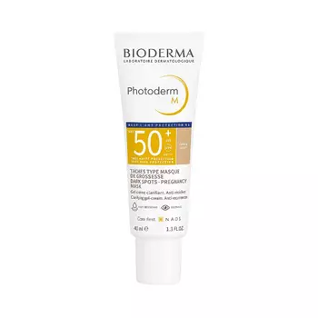 Bioderma Photoderm М Крем-гель тональный солнцезащитный SPF 50+ Светлый оттенок 40 мл