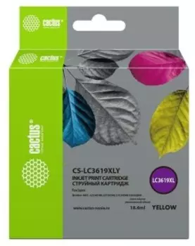 Картридж Cactus CS-LC3619XLY желтый