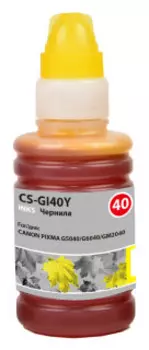 Чернила для картриджа Cactus CS-GI40Y желтый 70мл