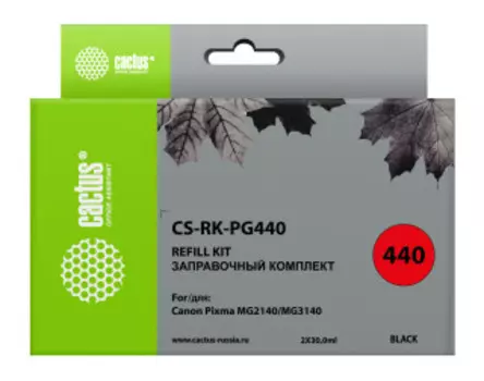 Чернила для картриджа Cactus CS-RK-PG440 черный 2x60мл