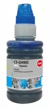 Чернила для картриджа Cactus CS-GI490C голубой 100мл