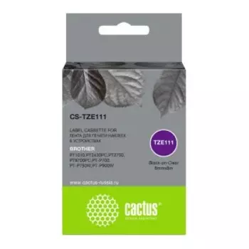 Картридж Cactus CS-TZE111 черный