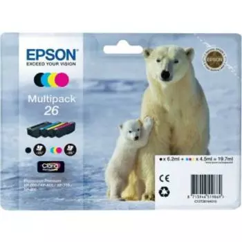 Картридж Epson C13T26164010 черный/голубой/желтый/пурпурный