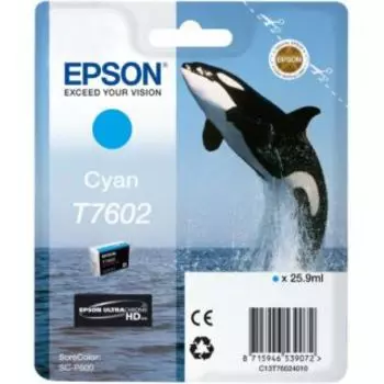 Картридж Epson C13T76024010 (T7602) голубой