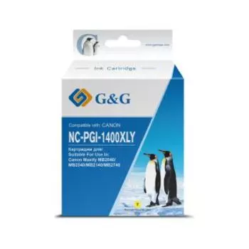 Расходный материал для печати G&amp;G NC-PGI-1400XLY желтый (Картридж)