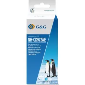 Картридж G&G NH-CD972AE голубой