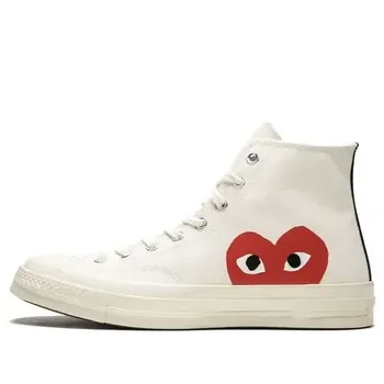 Кроссовки x comme des garcons play chuck 70 high 'milk' Converse, белый