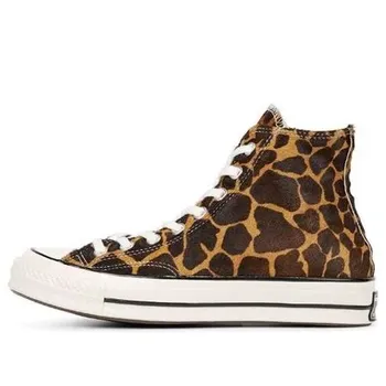 Кроссовки chuck 70 hi 'pony hair pack - cheetah Converse, коричневый