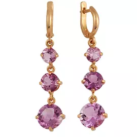 Серьги с английским замком из золота 92206-1-А