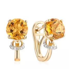 Серьги с английским замком из золота D0001735306000