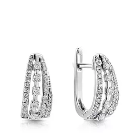 Серьги с английским замком из золота МэE49142