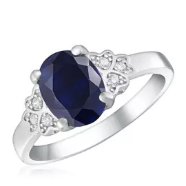 Серебряное кольцо с корундом R-DRGR00507-SP