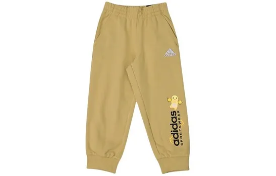 Детские трикотажные спортивные штаны Adidas, хаки