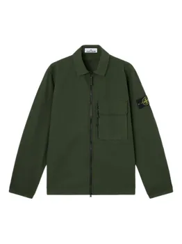 Куртка с нашивкой Compass Stone Island, зеленый