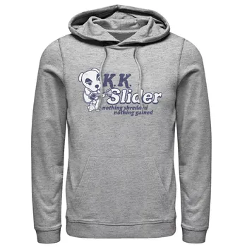 Мужская толстовка с капюшоном Animal Crossing KK Slider Nothing Shredded Nothing Gained Licensed Character