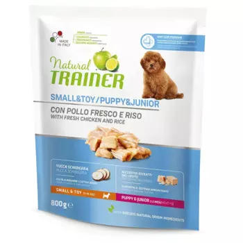 Trainer Natural Small and Toy Puppy and Junior корм для щенков мелких и миниатюрных пород, с курицей