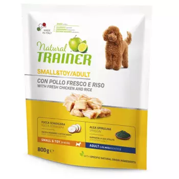 Trainer Natural Small &amp; Toy корм для собак мелких и миниатюрных пород, с курицей и рисом