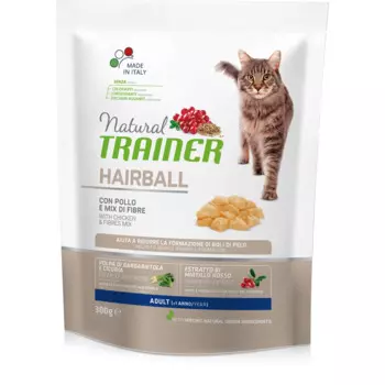 Trainer Solution Hairball Control корм для кошек старше 1 года, склонных к образованию волосяных комочков в желудке, с курицей, 300 г