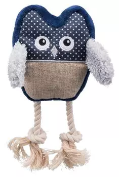 Trixie Игрушка для собак Сова, полиэстер, хлопок, 24см