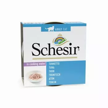 Schesir Корм для кошек тунец натуральный консервы, бн. 85г