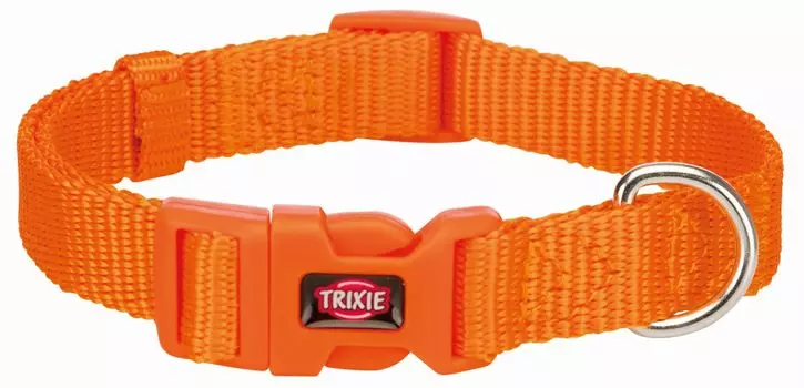 Trixie Ошейник для собак Premium, S, обхват шеи 25-40 см, ширина 1,5 см, оранжевый
