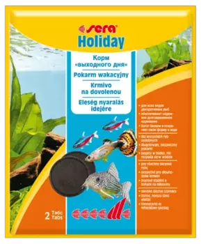 Sera Holiday Корм выходного дня для рыб, пак. 2таб.