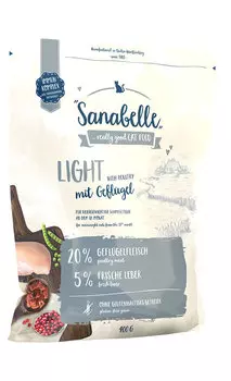 Sanabelle Light сухой корм для кошек 400г