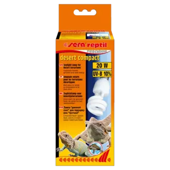 Sera Лампа Reptil Desert Compact UV-B 10% 20 W