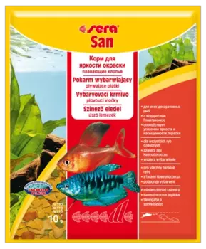 Sera San Корм для рыб всех видов хлопья, пак. 10 г
