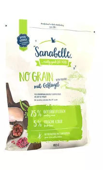 Sanabelle No Grain сухой корм для кошек 400г