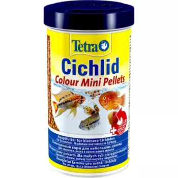 Tetra Cichlid Colour Mini корм для рыб всех видов цихлид, 500 мл