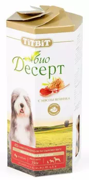 TiTBiT Лакомство Печенье с мясом ягненка (350 гр.) для собак Био Десерт