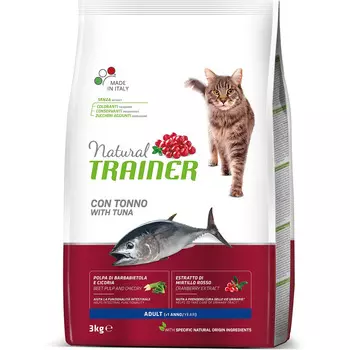 Trainer ADULT Корм сухой для взрослых кошек от 1 года с тунцом, 3 кг