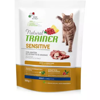 Trainer Корм сухой для кошек с чувствительным пищеварением с уткой