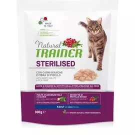Trainer Natural Adult Sterilised корм для для стерилизованных кошек старше 1 года, с белым мясом, 300 г