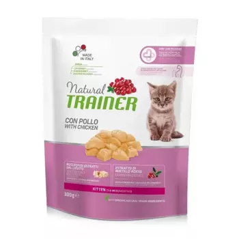 Trainer Natural Kitten корм для котят от 1 до 6 месяцев, с курицей, 300 г