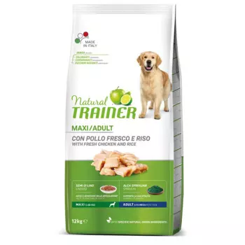 Trainer Natural Maxi корм для собак крупных пород, с курицей и рисом