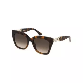 Солнцезащитные очки женские Twinset STW002 Shiny Medium Havana (2STW0025308XW)