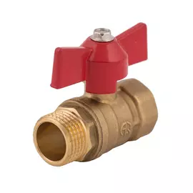 кран шаровый 1/2" в/н бант (латунь)