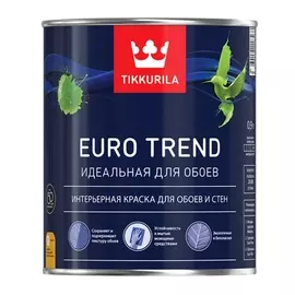 краска для обоев tikkurila euro trend база a белая мат 0,9л