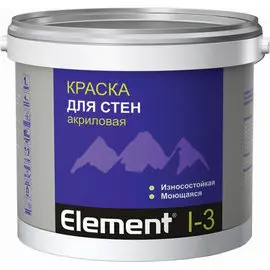 краска элемент i-3 акриловая для стен 5л
