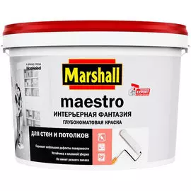 краска marshall maestro гостиная &amp; спальня база bw белая гл/ма 2,5л