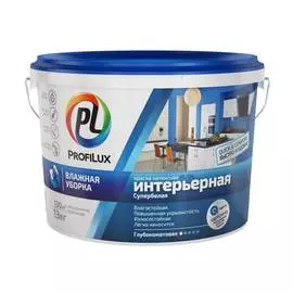 краска profilux влагостойкая ( голубая эт.) pl- 10l база а 14 кг.